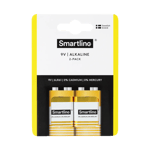 Smartline Alkaline 9V-batteri 6LR61 (2-pack)