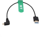 Mondodigitale-Micro Hdmi 4K 60Hz 8K Ultra Hd Cable Pour Sony A6600 A7Riv X-T3 Canon R5C R6 Lumix S5 Camera Atomos Ninja V Portkeys Monitor Type A D Hdmi 2.1 Right Angle 30Cm