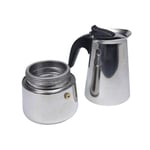 2-cup Percolator Stove Top Coffee Maker Moka Espresso Latte Stai
