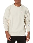 Champion Men's Reverse Weave Crew, Sweatshirt, Pebblestone Left Chest c, XS