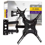 TV Wall  LCD Tilt Swivel Swing Arm Mount Bracket 24/28/32/40/43/49/50/55 Inch