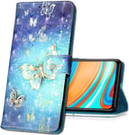 Flip Case For Nokia G300 Faux Leather Wallet Case 3d Pattern Protective Cover With Card Slot Stand Compatible For Nokia G300. Yb Gold Butterfly