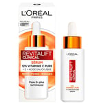 L'Oréal Paris – Sérum 12% Vitamine C Pure + Acide Salicylique + Vitamine E – Antioxydant & Anti-Âge – Teint irrégulier, Pores et Ridules – Flacon Anti-UV – Revitalift Clinical – 30 ml