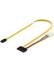 Pro SATA Cable &amp; Power - 0,50 m