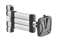 Novus 968+0119+001, Armfäste För Plattskärm, Antracit, Silver, Gjuten Aluminium, 10 Kg, 75 X 75,100 X 100 Mm, 0 - 180°