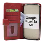 Zipper Standcase Wallet Google Pixel 8a 5G (Röd)