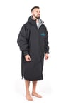 Lifeventure Changing Robe, Windproof, Waterproof, Anti-Odour Treated, Fleece Lined Poncho Coat for Swimming, Surfing, Camping