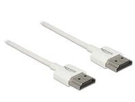 DeLOCK 85122 HDMI cable 1 m HDMI Type A (Standard) White