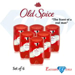 6 x Old Spice Original Deodorant Stick Fresh Mens Odour Free Roll On 50ml