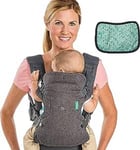 Infantino - Flip Advanced 4-in-1 Carrier with Bib - Grey Green