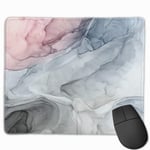 Pastel Blush Grey and Blue Ink Clouds Painting Non-Slip Rubber Mouse Mat Mouse Pad for Desktops, Computer, PC and Laptops