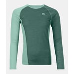 Ortovox 120 Cool Tec Fast Upward LS - T-shirt en laine mérinos femme Arctic Grey XS