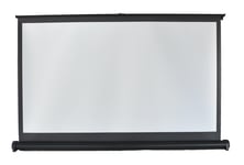 Kingpin Screens Tabletop Projection Screen, 30", TPS30-16:9, 71 cm bred, 70 bred visningsyta, svart kassett, manuell miniduk
