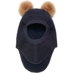 HUTTEliHUT BIG BEAR balaclava w/alpaca pompoms – dark navy - 0-1år