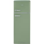 CDA Betty Meadow Fridge Freezer - Green - Static - 80/20 - Retro - Freestanding
