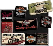 Nostalgic Art, Retro-Style Fridge Magnets, Harley-Davidson Bikes  Gift for motor