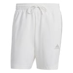 adidas Men Aeroready Essentials Chelsea 3-Stripes Shorts, XL Tall, 3 inch Off-White