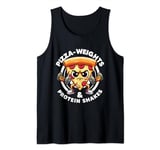 Pizza Weights & Protein Shakes Workout Funny Gym Quotes Gym Tank Top