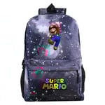 Tecknad barn Super Mario Bros ryggsäck med printed Lättviktsryggsäckar för bärbar dator Casual , för pojkar Flickor Gå tillbaka till skolan (FMY) C C