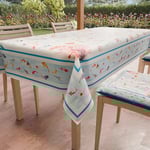 PETTI Artigiani Italiani - Nappe Anti-Taches carrée 140 x 140 cm, pour Table de Cuisine, Motif Sea Life X4 Places, 100% fabriquée en Italie