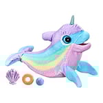 furReal Wavy the Narwhal Interactive Animatronic Plush Toy, Electronic Pet, 80+ Sounds and Reactions, Rainbow Plush, Ages 4 and Up - Amazon Exclusive