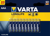 AAA  Varta Longlife LR3 Alkaliskt 20-pack