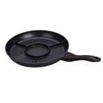 Non-Stick Granit Diamond Lined Multi-Section Marble Coated Cooking Frying Pan