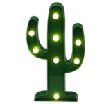 1SWEDEN Kaktus Lampa Nattlampa Barnrum Inredning Dekoration Prynad Grön