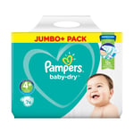 Pampers Baby Dry Size 4+ Nappies - 76 Nappies