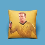 Captain Kirk Square Cushion - 50x50cm - Eco Friendly