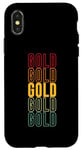 iPhone X/XS Gold Pride, Gold Case