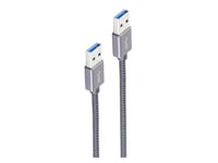 Shiverpeaks Basic-S, 0,5 M, Usb A, Usb A, Usb 3.2 Gen 2 (3.1 Gen 2), 10 Gbit/S, Grå