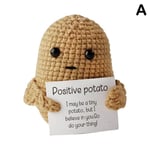 Rolig positiv potatis, söt ulldocka med positivt kort kort potatis One-size