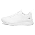 SKECHERS Women's BOBS Squad 3 Color Swatch Sneaker, Off White Engineered Knit, 3 UK