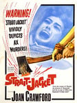 ADVERTISING MOVIE FILM STRAIT JACKET JOAN CRAWFORD AX MURDER 30X40 CMS FINE ART PRINT ART POSTER BB7594