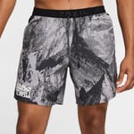 Nike Dri-FIT Trail Stride MB 7 tum Shorts XXL för män - Vit/Svart, lätta och snabbtorkande löparshorts