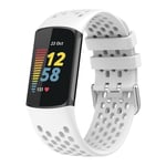 Fitbit Charge 6 klockarmband i silikon - Vit