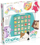 Squishmallows Board Game, match 5 Lola the Unicorn, Daxxon the Alien or Cam