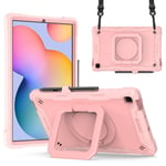 Samsung Galaxy Tab S6 Lite Rugged Skal - Rose Gold