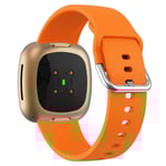 Fitbit Sense 2 / Versa 4 enkelt klockarmband i silikon - Orange Orange