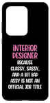 Coque pour Galaxy S20 Ultra Designer d'intérieur drôle, designer d'intérieur féminin
