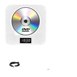Bluetooth CD-afspiller, bærbar design, FM-radio support, Hvid