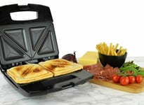 Sandwich Maker, Toaster and Electric Panini Press with Non-stick plates, LED Ind