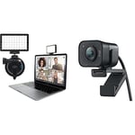 Lume Cube - Video Conference Lighting Kit - Live Streaming, Video Conferencing, Remote Working & Logitech StreamCam – Live Streaming Webcam for Youtube and Twitch, Full 1080p HD 60fps, GRAPHITE