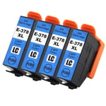 4 Light Cyan XL Ink Cartridges for Epson Expression Photo XP-8500 & XP-8600