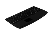 Active Key IndustrialKey AK-7410-G - tangentbord - kompakt, ultraplatt - med pekplatta - belgisk - svart Inmatningsenhet