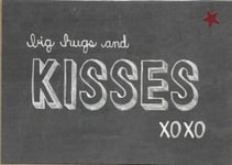 Valentine's Day Card Husband Wife Girlfriend Kisses XO XO Hugs and boyfriend