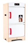 Hape- Jeu d'Imitation en Bois-Cuisine-Réfrigérateur, E3153, Blanc