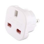 Travel Adapter Plug (UK TO US/AUS/CANADA, White)