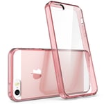 iPhone SE Case, [Scratch Resistant] i-Blason **Clear** [Halo Series] for Apple iPhone SE Cover 2016 Release (Rosegold)